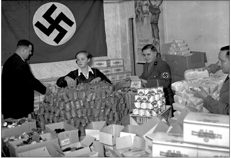 Winterhilfswerk sorting room