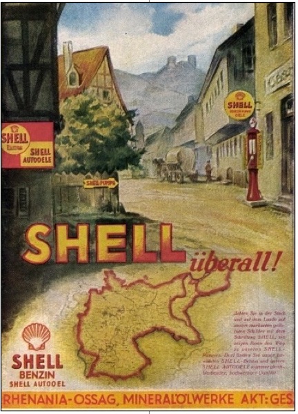 Shell überall Rhenania-Ossag map/ad